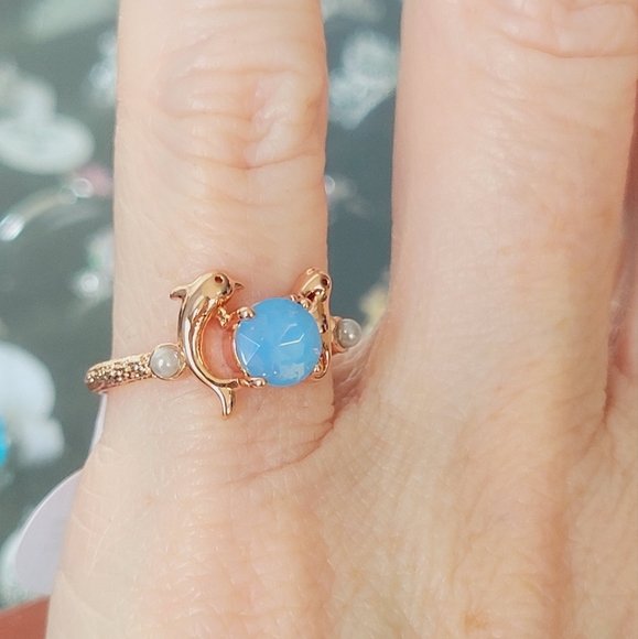 💍2 for $20 Fragrant Jewels Dolphin & Seahorse Ring - Picture 6 of 8